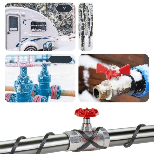 SGNJT Pipe Heat Cable Copper 120FT Roof Gutter Deicing-3