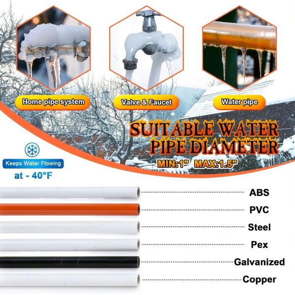 Aurelema Pipe Heat Cable Self Regulating Water Pipe-6