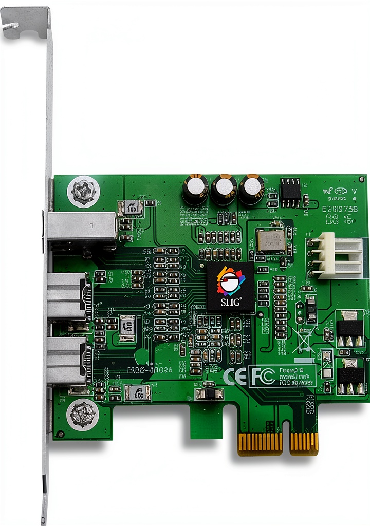 SIIG FW800 PCIe Card installed in a desktop motherboard