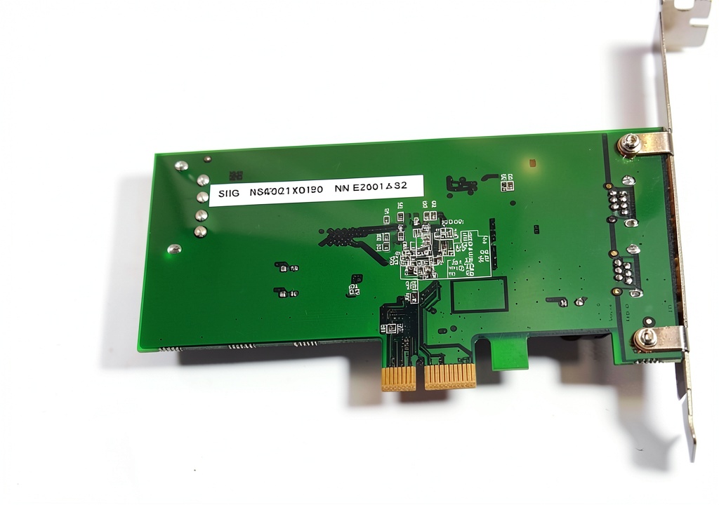 'SIIG FireWire Port Card installed in a computer'
