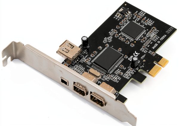 PCI Express FireWire Card Dilwe 3-Port Duplex-7