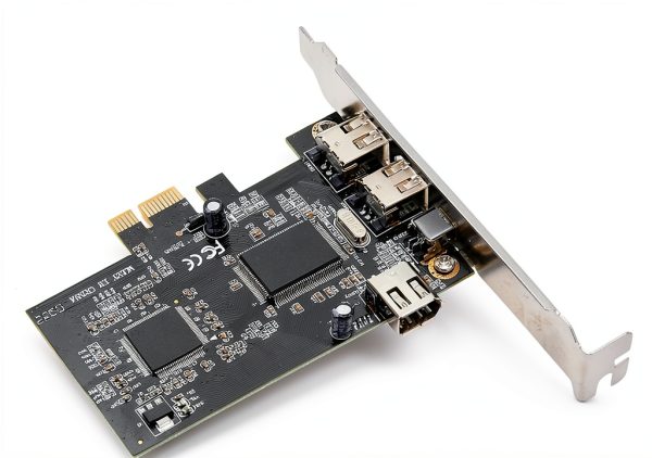 PCI Express FireWire Card Dilwe 3-Port Duplex-1