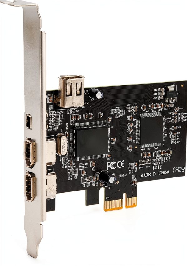 PCI Express FireWire Card Dilwe 3-Port Duplex-0