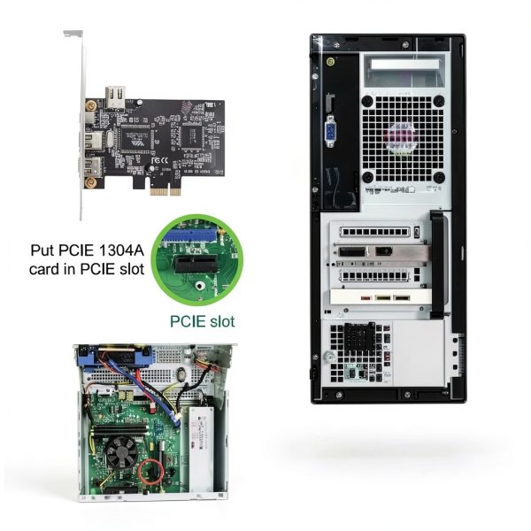 cablecc IEEE 1394 Firewire PCI Express Card 400Mbps-7