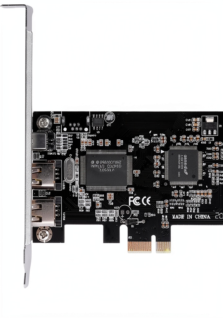 Zopsc FireWire PCI Express Card installed in a desktop PC