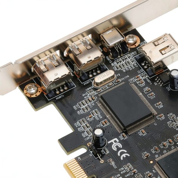 PCI Express FireWire Card Dilwe 3-Port Duplex-6