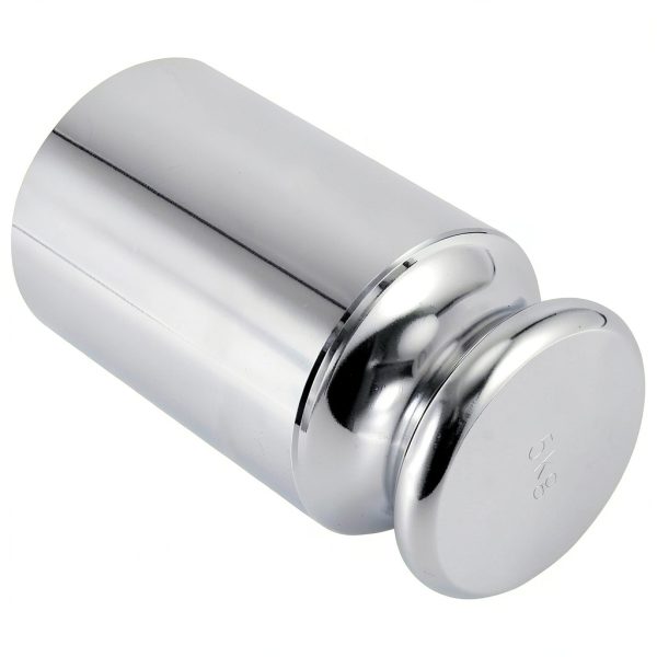 5kg Calibration Weight, Class M1 High Precision Grade 5000g Weigh Scales Calibration Weight, Precision Steel, Chrome Finish-5