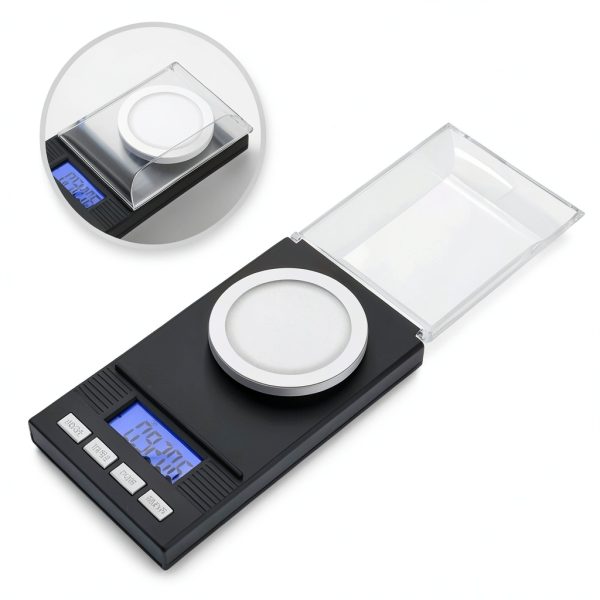 Digital Milligram Jewelry by Semme Pocket Scale with Weights-2