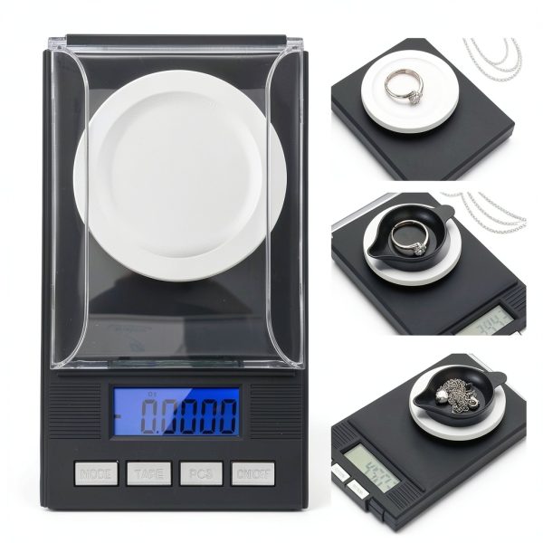Digital Milligram Jewelry by Semme Pocket Scale with Weights-3