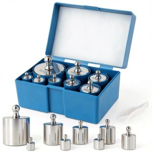 Calibration Weights SEUNMUK 16pcs 2000g Chrome Steel Set with Tweezers-0