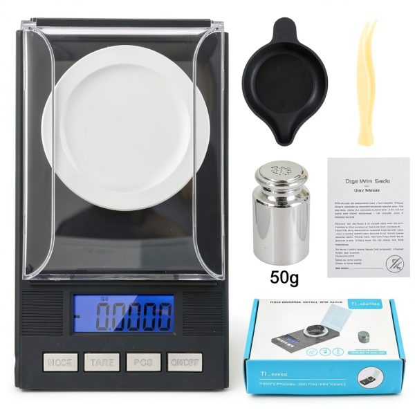 Digital Milligram Jewelry by Semme Pocket Scale with Weights-0