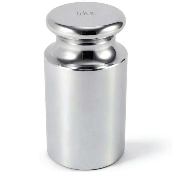 5kg Calibration Weight, Class M1 High Precision Grade 5000g Weigh Scales Calibration Weight, Precision Steel, Chrome Finish-0
