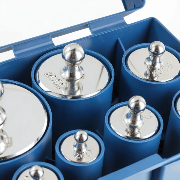 Calibration Weights SEUNMUK 16pcs 2000g Chrome Steel Set with Tweezers-2